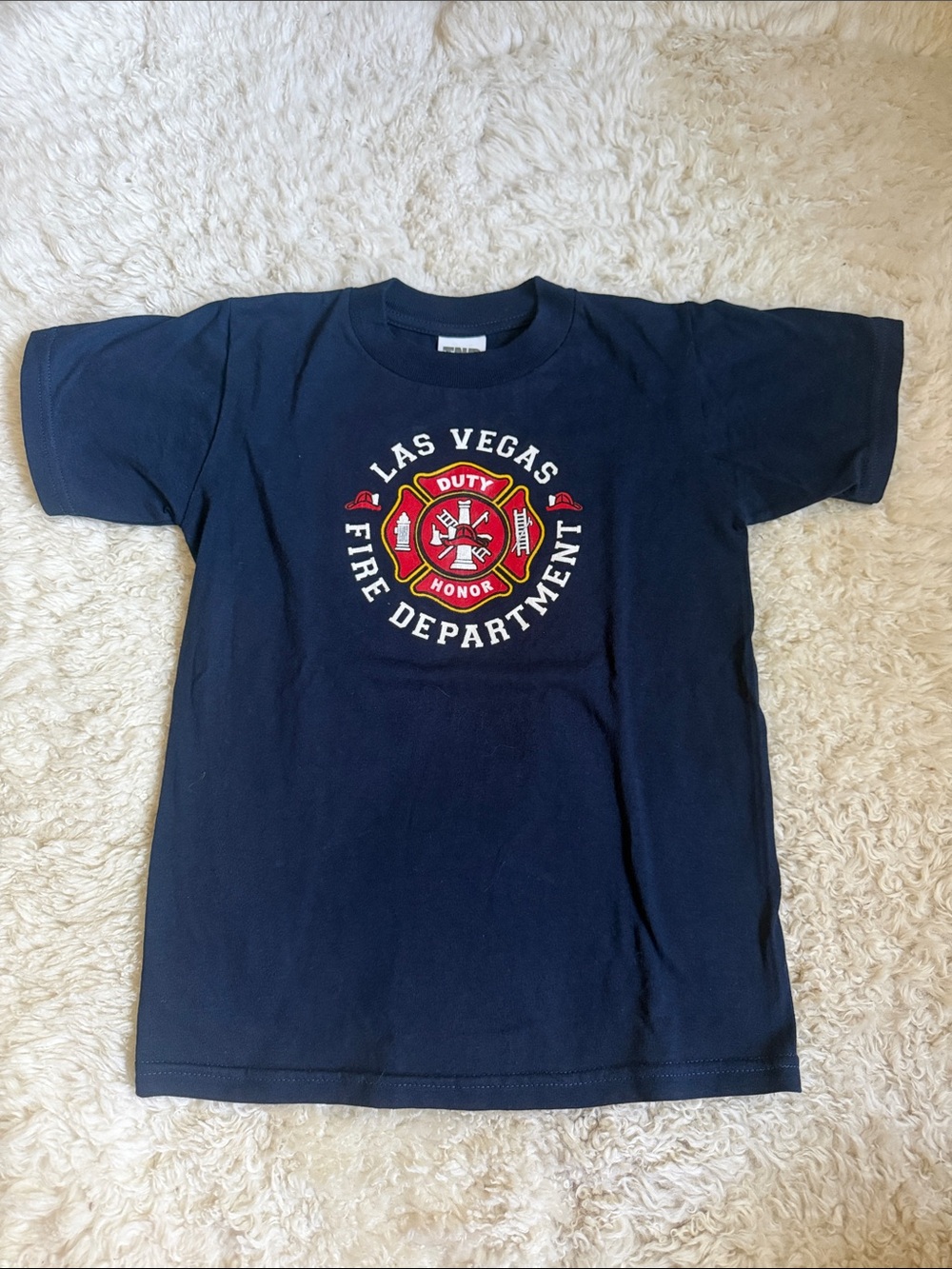 NWOT - Las Vegas Fire Department Navy Kids T-Shirt 8